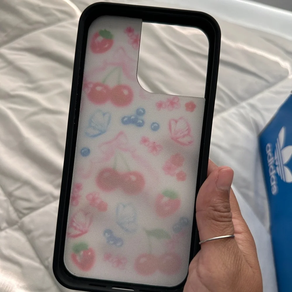 Wildflowers Cherry & Butterfly iPhone 14 Pro Max Case - Pink, Blue, Green, Red